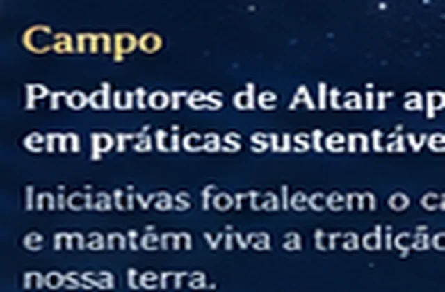 Trator em lavoura no campo de Altair