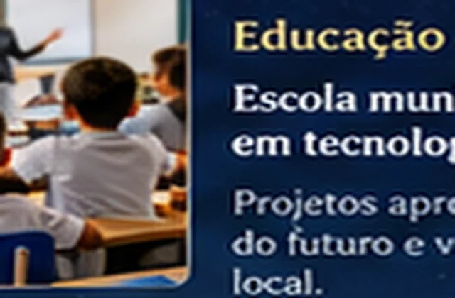 Alunos em sala de aula em escola municipal de Altair