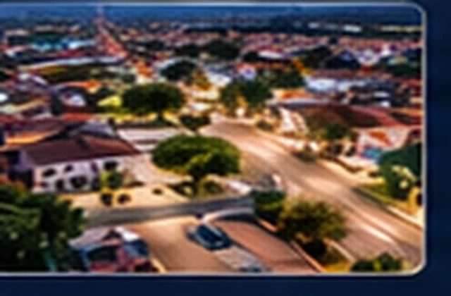 Praça central de Altair com nova iluminação